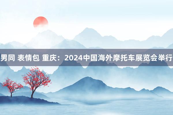 男同 表情包 重庆：2024中国海外摩托车展览会举行