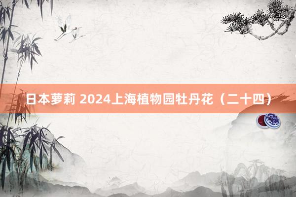 日本萝莉 2024上海植物园牡丹花（二十四）